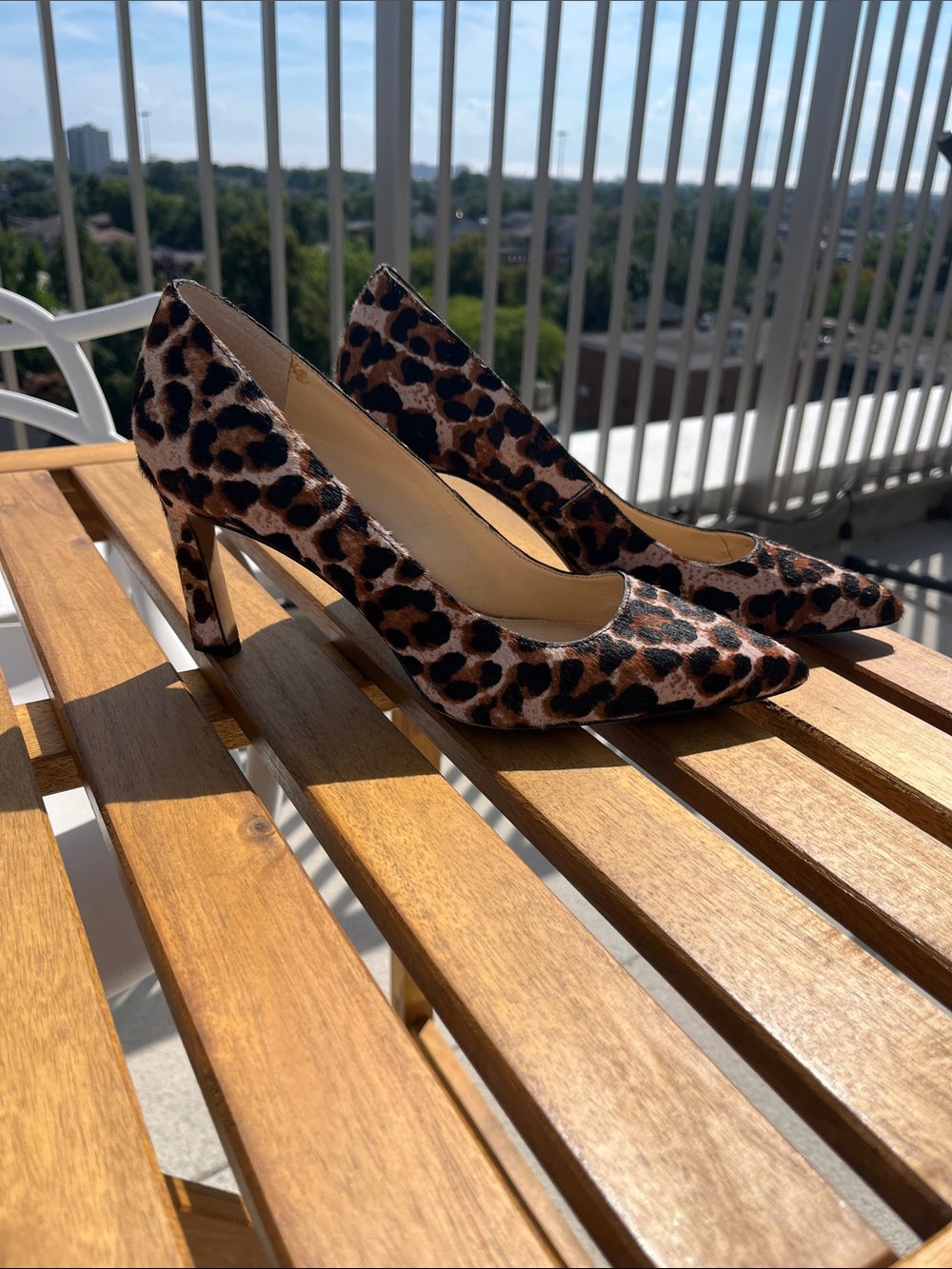 Brand new, stunning animal-print Vince Camuto heels!
